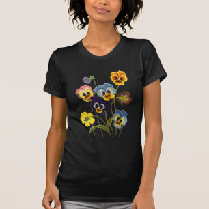 Camiseta Parada bordada dos Pansies
