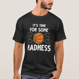 Camiseta Parada de Basquete de Marcha Engraçada Está na hor