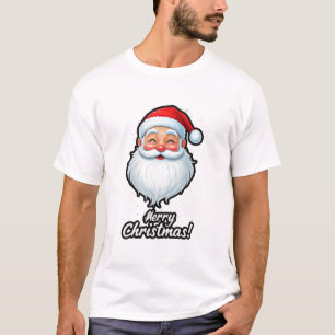 Camiseta "Parada de Papais noeis: Design de Férias Festivas