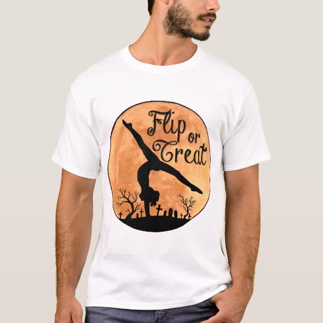 Camiseta Paradas de Mão de Halloween (Frente)