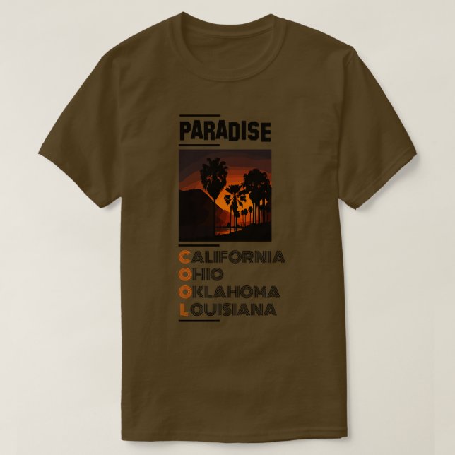 CAMISETA PARADISE AMERICANO (Frente do Design)