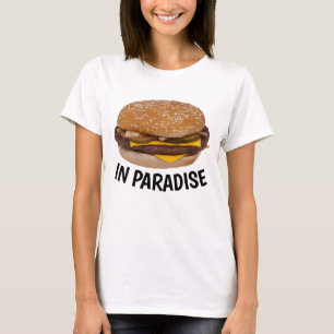Camiseta PARADISE CHEESEBURGER T-shirts Engraçadas