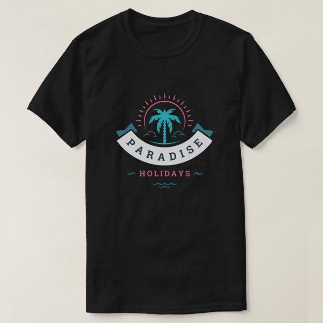 CAMISETA PARADISE HOLIDAYS (Frente do Design)