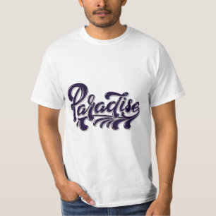 Camiseta Paradise Liquid Drip Graffiti Tipografia