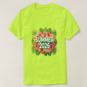 Camiseta Paradise Tropical de Verão 2026 Vibe de Praia