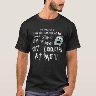 Camiseta Parado olhar-me - preto - azul de Pynki Q