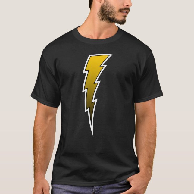 Camiseta Parafuso de relâmpago - ouro (Frente)