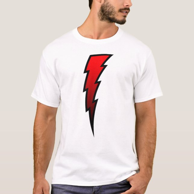 Camiseta Parafuso de relâmpago vermelho (Frente)