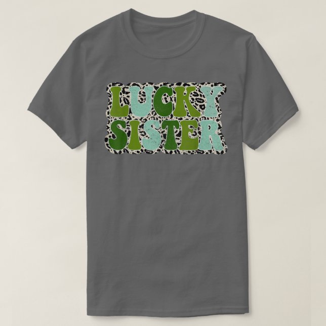 Camiseta Parafuso Familiar Oferece Presente Irmã Sortuda Ir (Frente do Design)