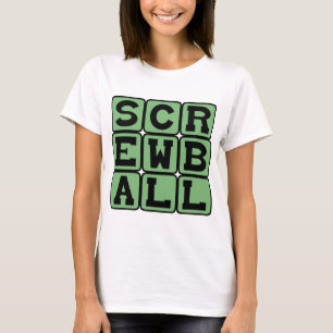 Camiseta Parafuso, Tipo de Arremesso ou Comédia