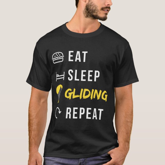 Camiseta Paraglider Coma Sono Repetir Parapente (Frente)