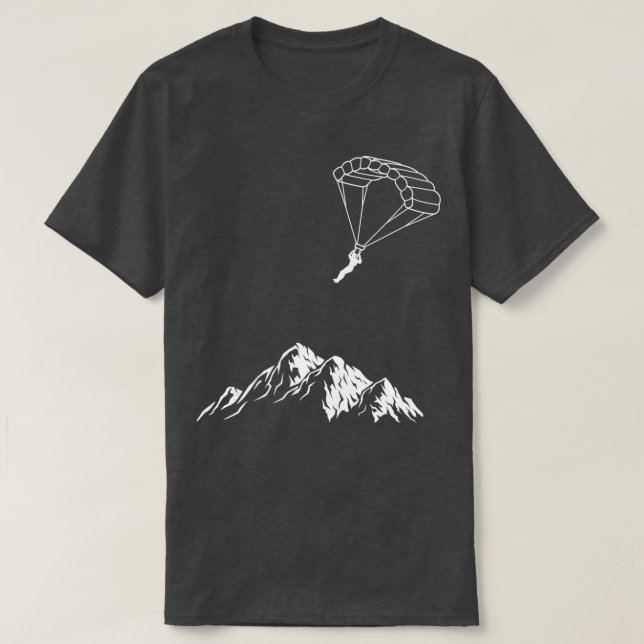 Camiseta Paraglider Hike e Fly Paragliding (Frente do Design)