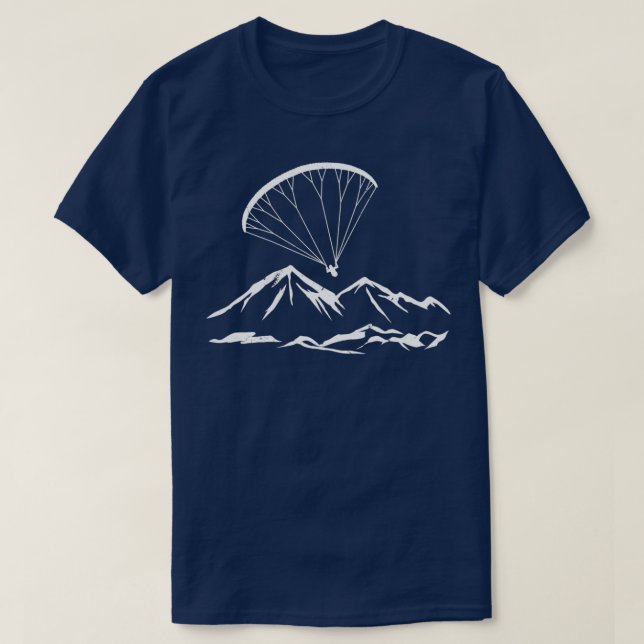 Camiseta Paraglider monta paraquedas parapente (Frente do Design)