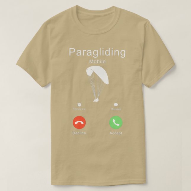 Camiseta Paraglider Paragliding 15 (Frente do Design)