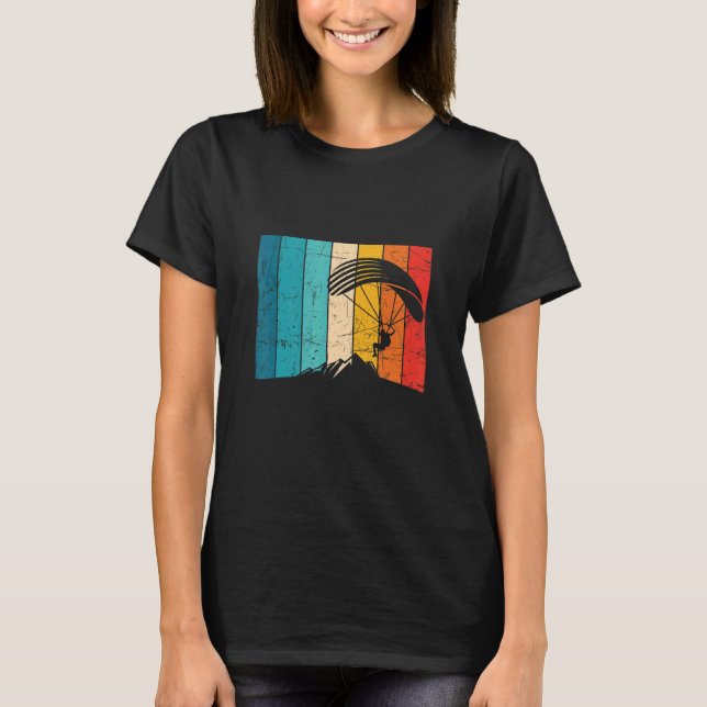 Camiseta Paraglider Pilot Vintage Paraglider (Frente)