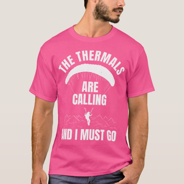 Camiseta Paragliders Thermals Parachute Skydivi (Frente)