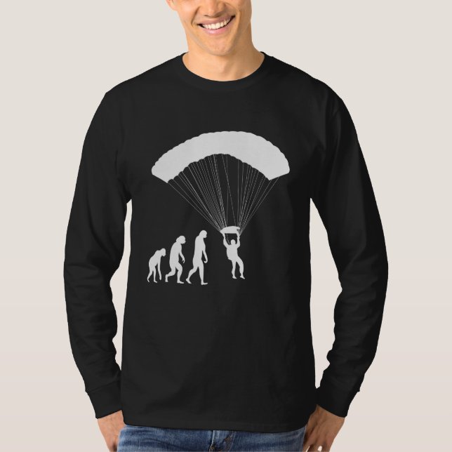 Camiseta Paragliding Evolution Paraglider Paramotor Parachu (Frente)