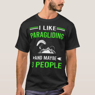 Camiseta Paragliding Paragliider verde 3 Pessoas