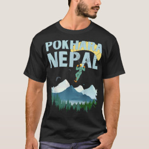 Camiseta Paragliding Pokhara Lake Over Annapurnas Nepal