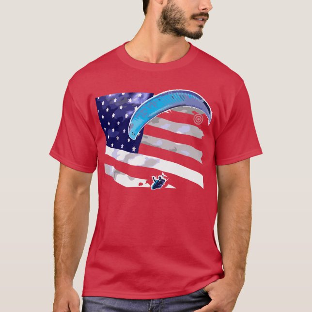 Camiseta PARAGLIDING U.S.A pontocentral (Frente)