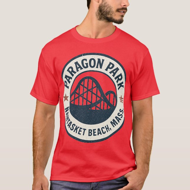 Camiseta Paragon Park Nantasket Beach, Hull, MÃES (Frente)