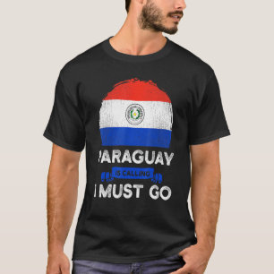 Camiseta Paraguai Está Chamando de Eu Devo Ir Herança Parag