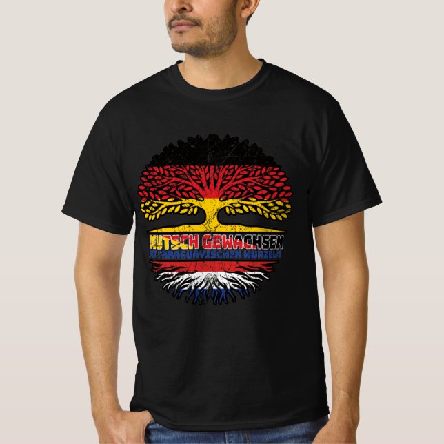 Camiseta Paraguai Paraguai Deutsch Alemanha Baum (Frente)