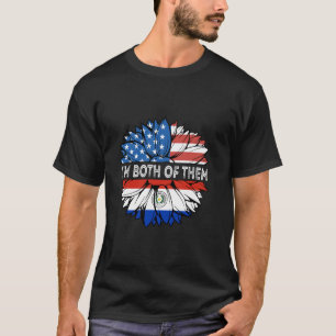 Camiseta Paraguai Sou Ambos EUA Girassol Paraguaio