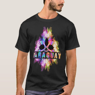 Camiseta Paraguai T Para Homens Crianças Adolescentes Souv