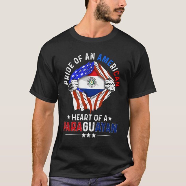 Camiseta Paraguayan American America Pride Foreign Paraguay (Frente)