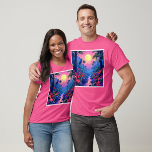 Camiseta Paraíso Azul-Lua-Selva