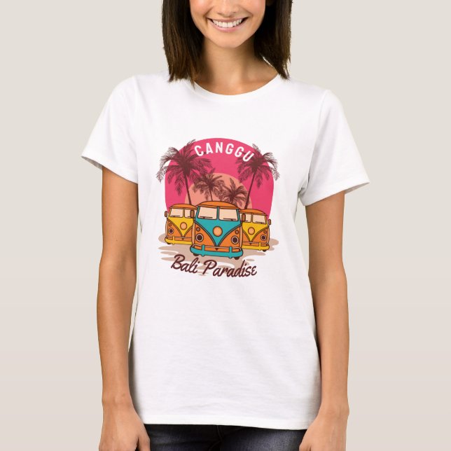 Camiseta Paraíso bali de navegação no verão da Aloha (Frente)