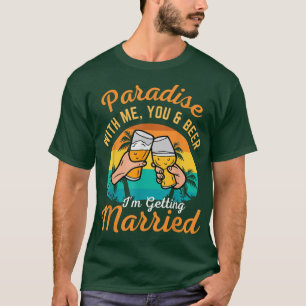 Camiseta Paraíso Comigo, você e cerveja que vou me casar