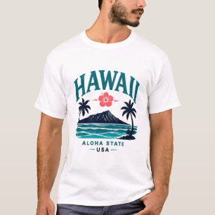 Camiseta Paraíso da Ilha do Havaí
