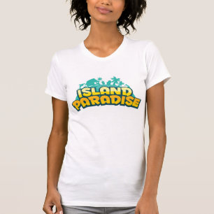 Camiseta Paraíso da ilha - o t-shirt das mulheres