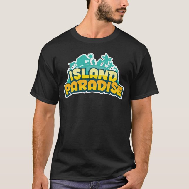 Camiseta Paraíso da ilha - t-shirt da obscuridade dos (Frente)