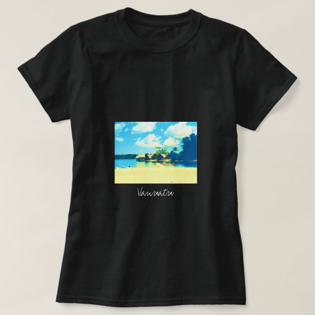 Camiseta Paraíso da ilha tropical Vanuatu viagem (Frente do Design)