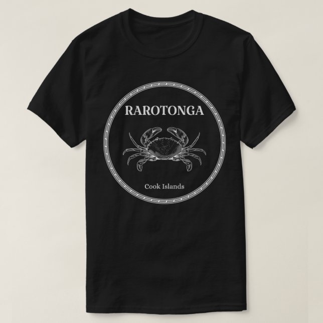 Camiseta Paraíso das Ilhas Cook Rarotonga Souvenir (Frente do Design)