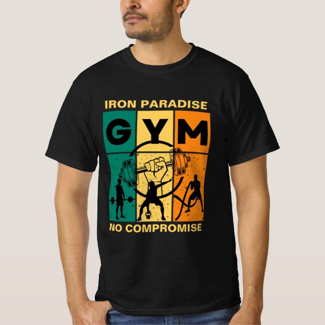 Camiseta "Paraíso de Ferro, sem compromisso" GYM Lover (Frente)