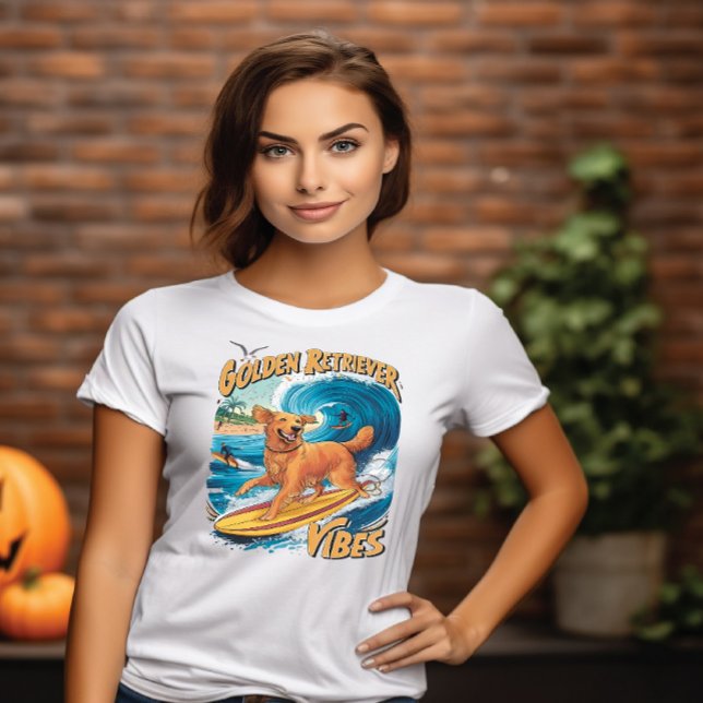 Camiseta Paraíso de Navegação do Retriever de ouros (Criador carregado)
