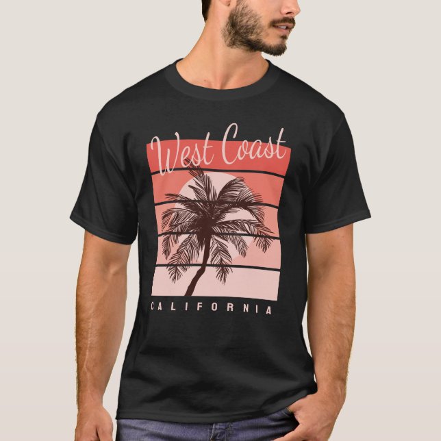 Camiseta Paraíso de surfe na Califórnia (Frente)