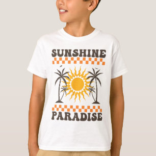 Camiseta Paraíso do Sol Vibrações de Verão Aqui Vem o Sol