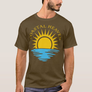 Camiseta Paraíso do Surf do Oceano Praia do Céu Costeiro