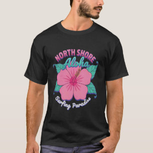 Camiseta Paraíso dos Surfistas da Costa Norte do Havaí Hibi