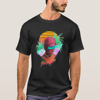 Camiseta Paraíso Estético de Estátua Vaporwave Retrowave Sr