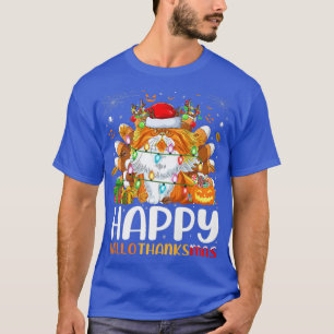 Camiseta Paraíso Feliz de Natal do Gato Persa