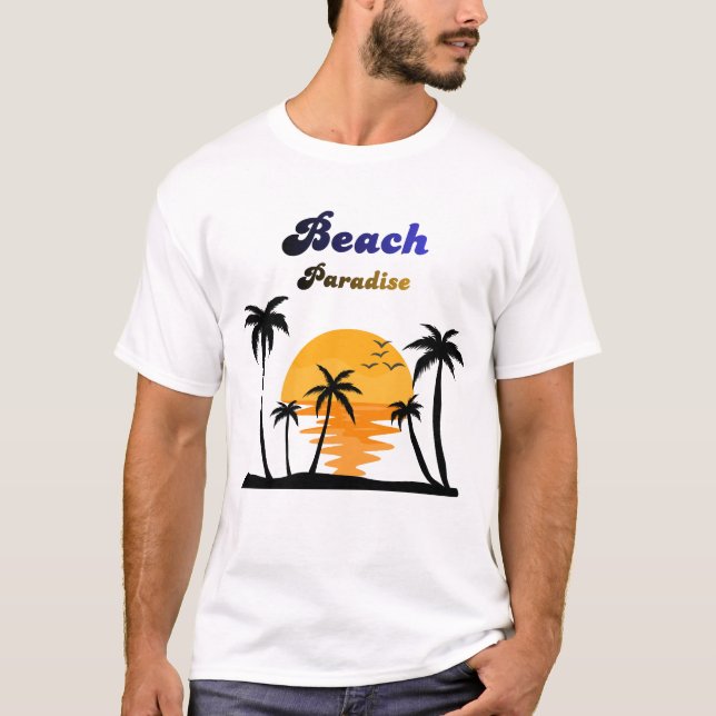 Camiseta Paraíso na Praia (Frente)