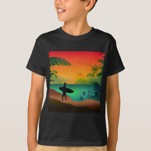 Camiseta Paraíso no oceano de Verão