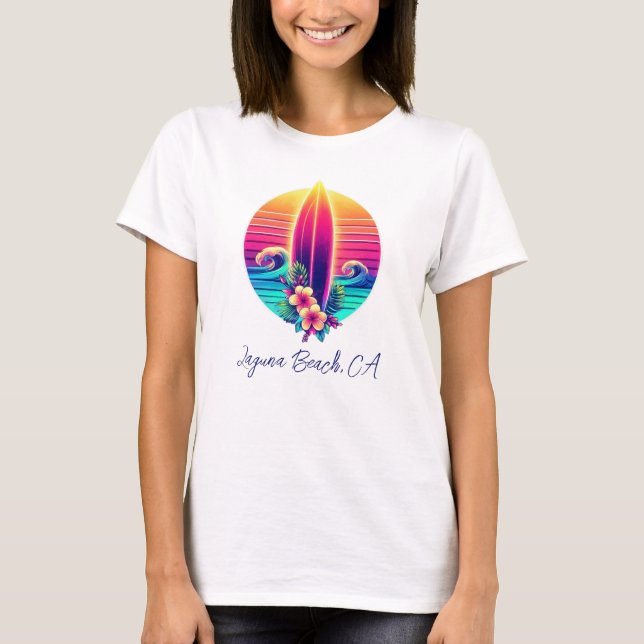 Camiseta Paraíso no surfboard sunset- (Frente)