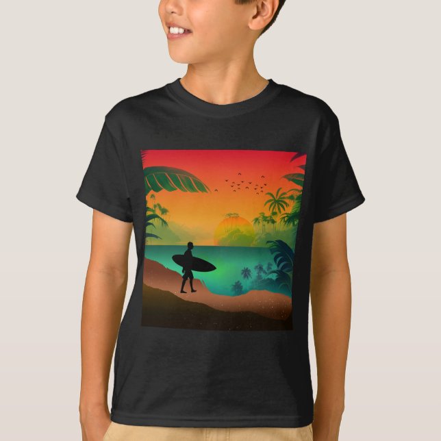 Camiseta Paraíso oceânico de verão (Frente)